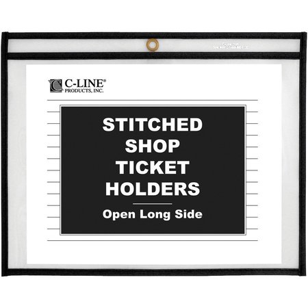 C-LINE PRODUCTS Shop Ticket Holders, Stitched, Horz, 11"x8-1/2", 25/BX, CL 5PK CLI49911